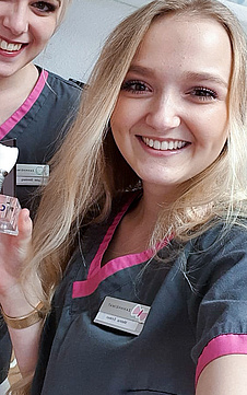 Zufriedene Mitarbeiterinnen